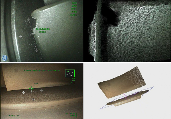 使用工業內窺鏡測量航空發動機葉尖與機匣間隙的應用